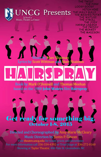 Hairspray poster uncg